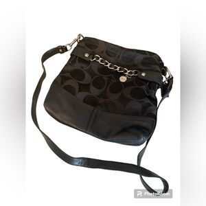 Coach black crossbody bag